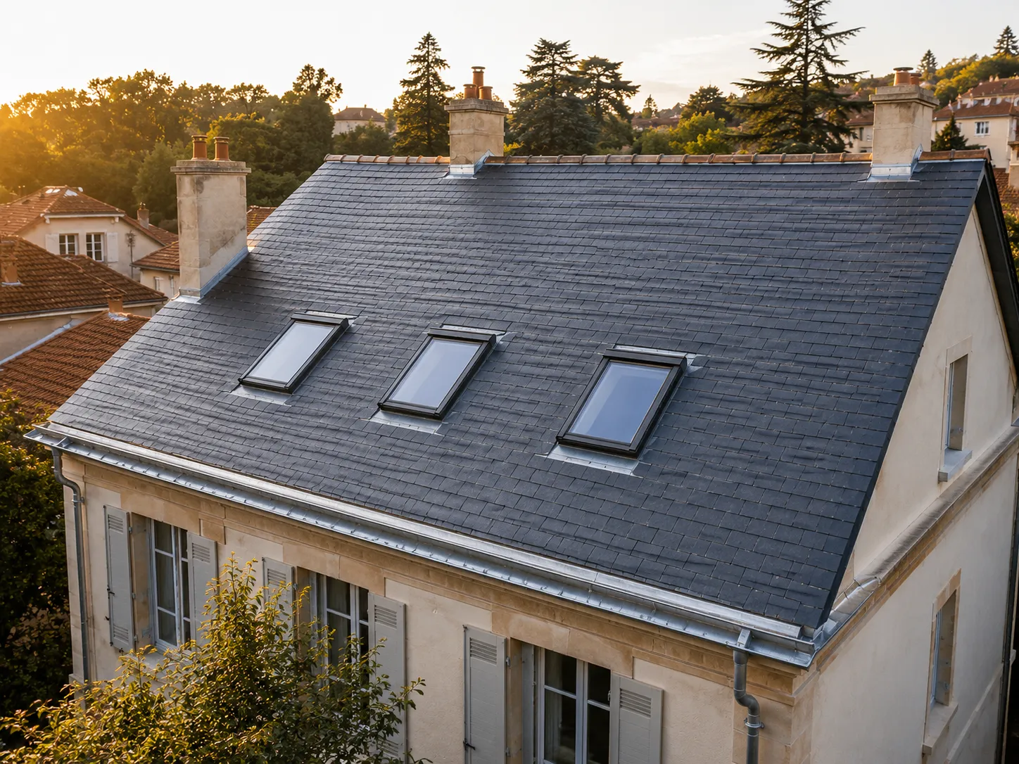 Rénovation toiture ardoises Oullins