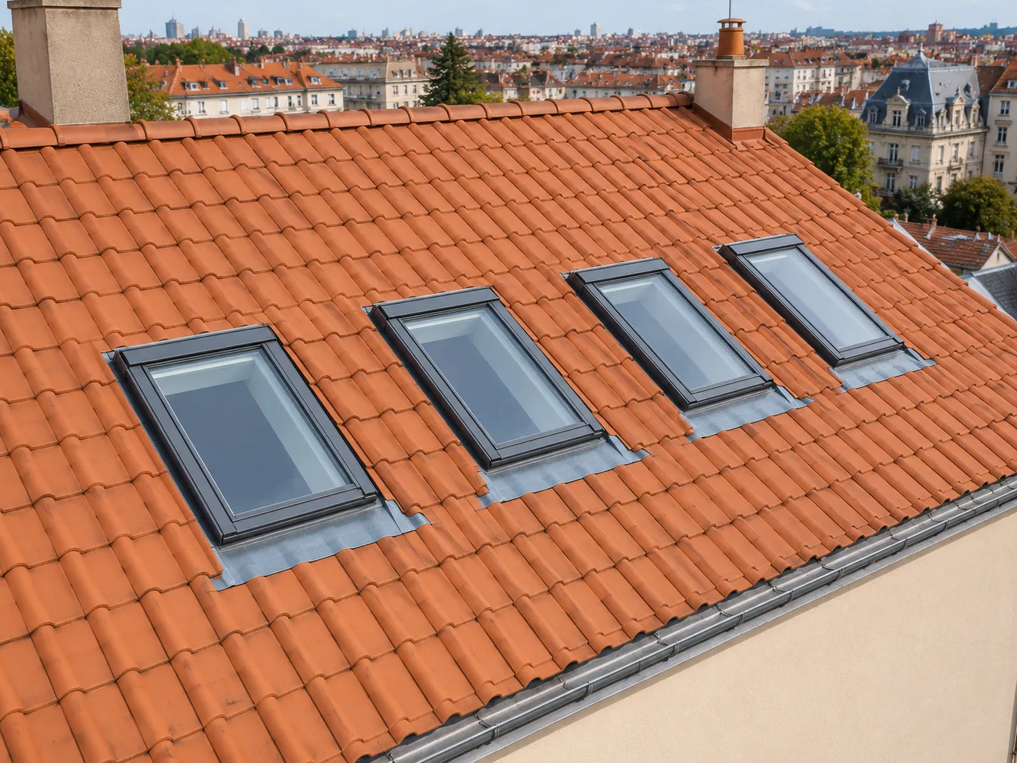 Pose velux fenêtre de toit